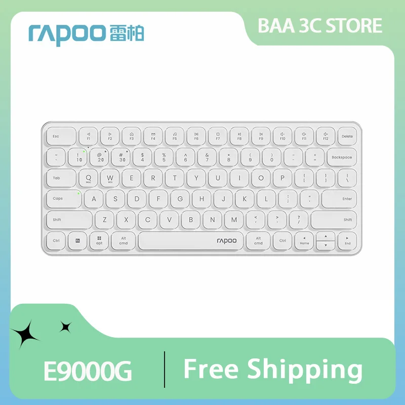 E9000G Wireless Bluetooth Keyboard Three-mode Low Profile Computer Laptop Keyboard Mobile Phone Portable Ergonomics Computer