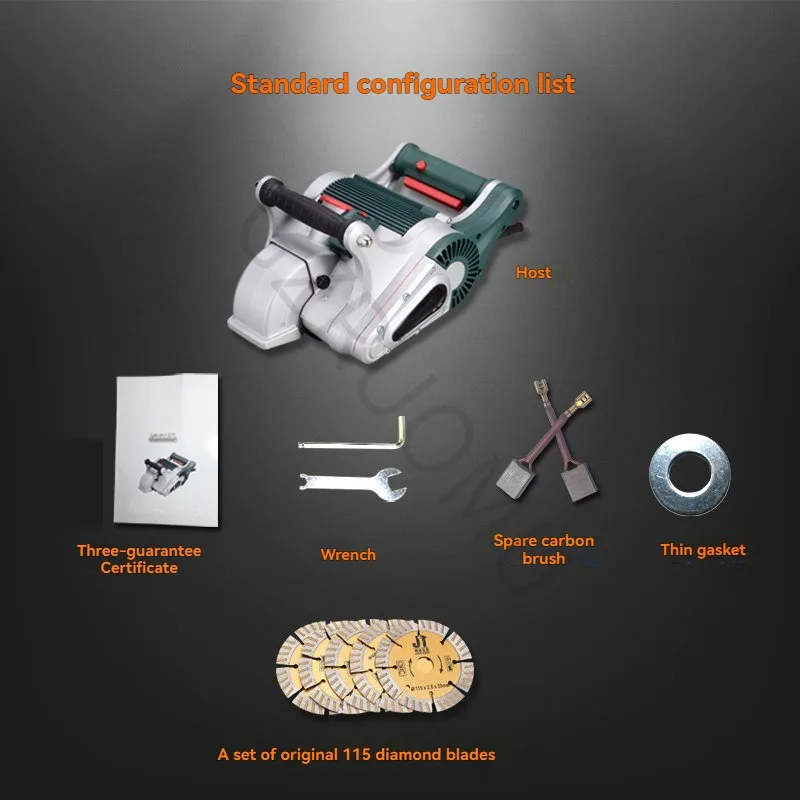 Wall Concrete Cutting Machine Professional Slot Cutting Dust-Free Cutting Machine Electrical and Plumbing Installation Tools view 6