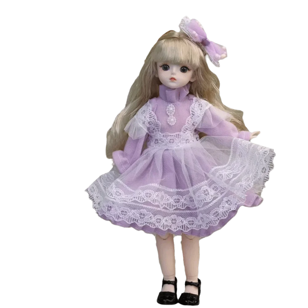 

1/6 SD 30cm Doll with Clothes Long Hair High Heel Princess Dress Up Dolls Ball Jointed with Wig Make Up