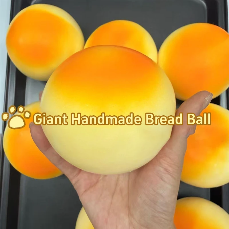 Simulated Big Mac Bread Pinching Hand Made Ball Stress Relief Toy Slow Rebound Wet Soft Decompression Bread Ornament Toy Gift