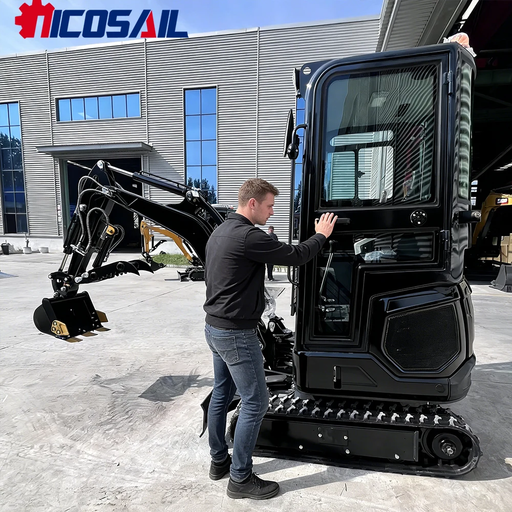 

Компактный экскаватор 1.8T с номинальной мощностью 11.8 кВт, подходящий для рытья неглубоких котлованов на фермах.