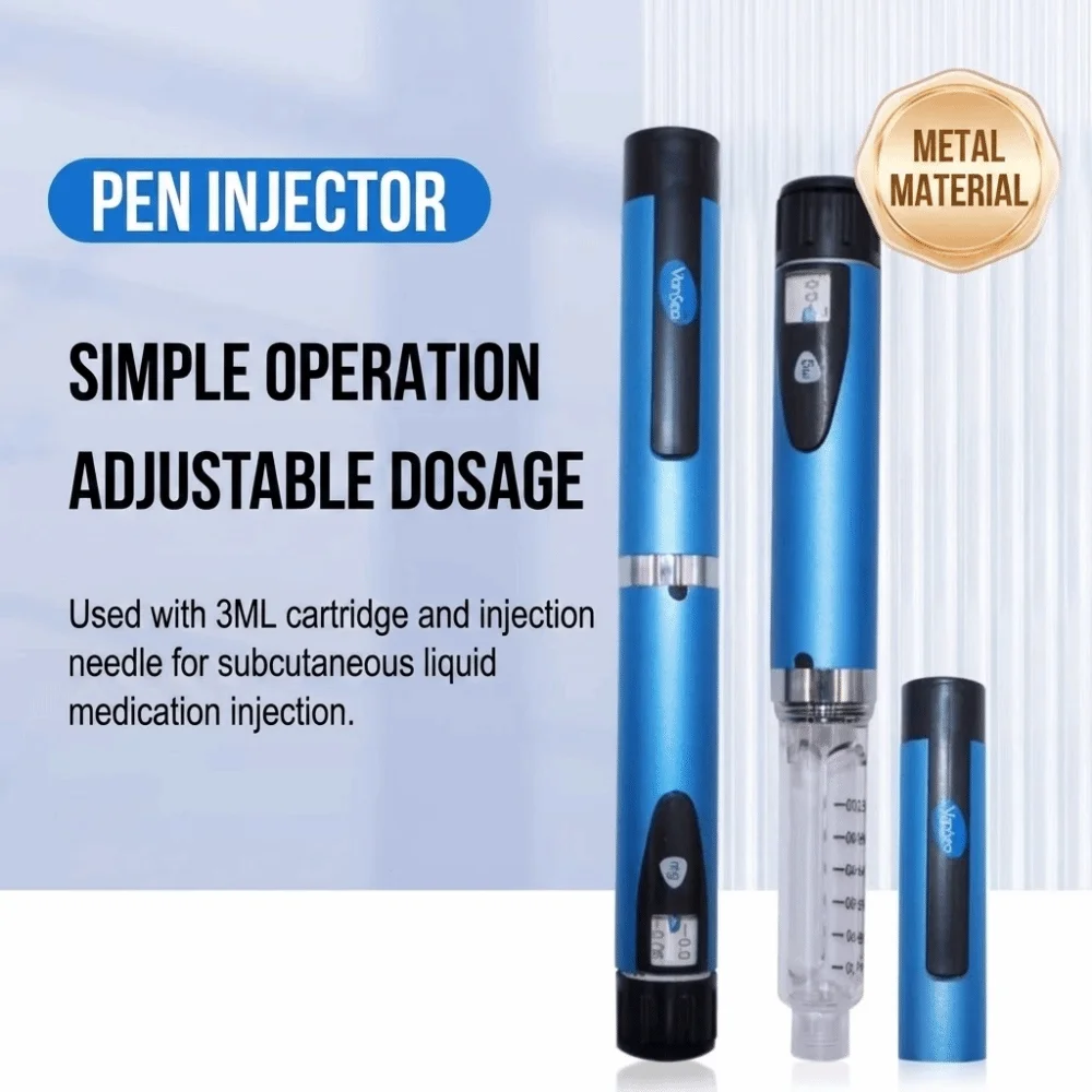 

Universal Metal Insulin Injection Pen Professional Durable Beauty Injector Portable Universal Injection Pen Medical Aesthetic