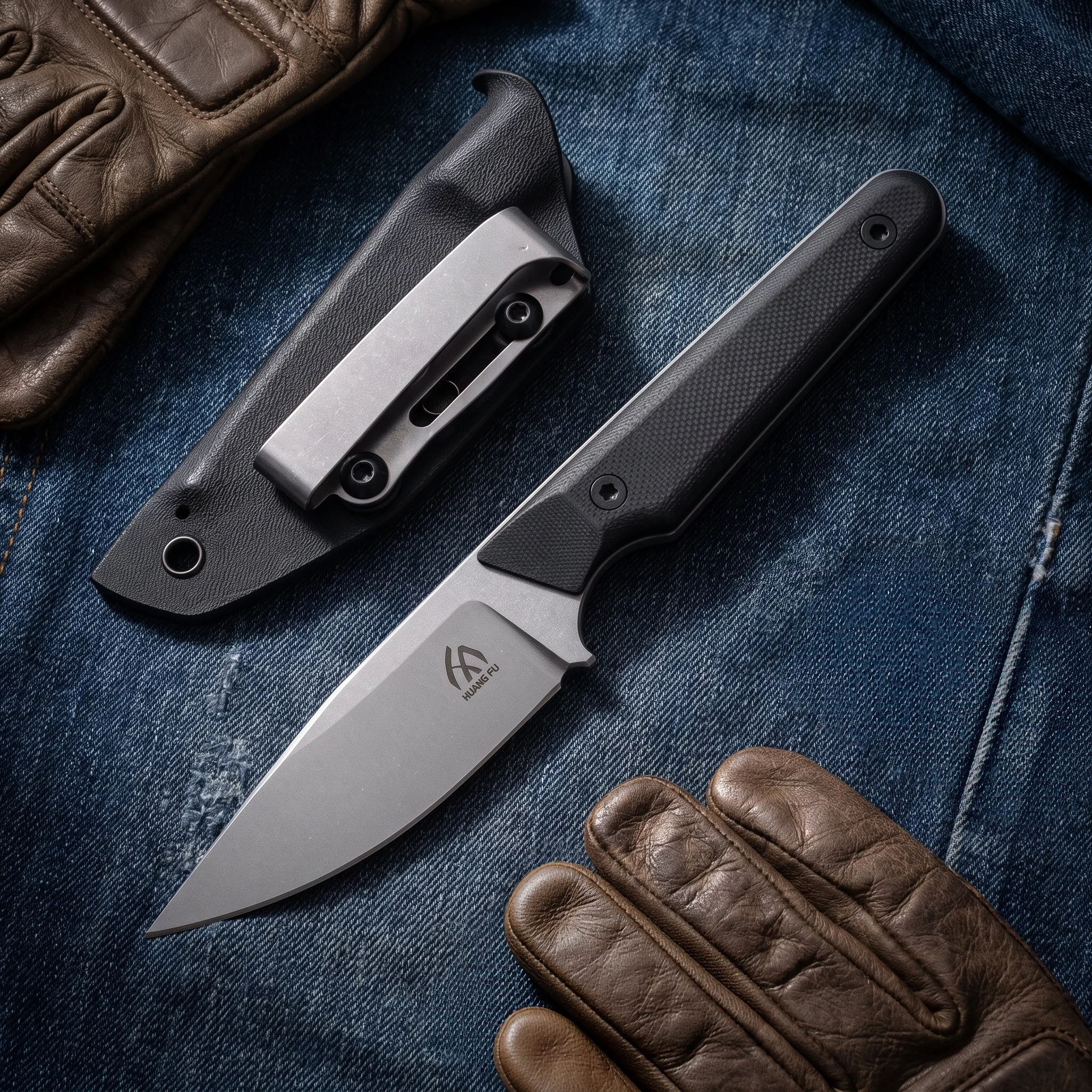 Portable High Hardness Outdoor Integrated Knife Tool for Hiking Camping with Sheath - Gift for Men