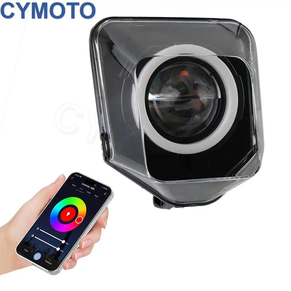 

Motorcycle Headlight For Husqvarna FE TE 150 250 250i 300 300i 350 450 501 2013-2024 RGB Head Lamp Enduro Accessories