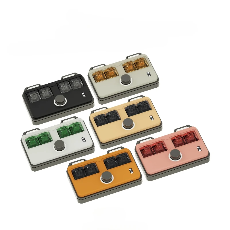 

4-Key keypad aluminum alloy customized Bluetooth dual-mode wireless mechanical keyboard
