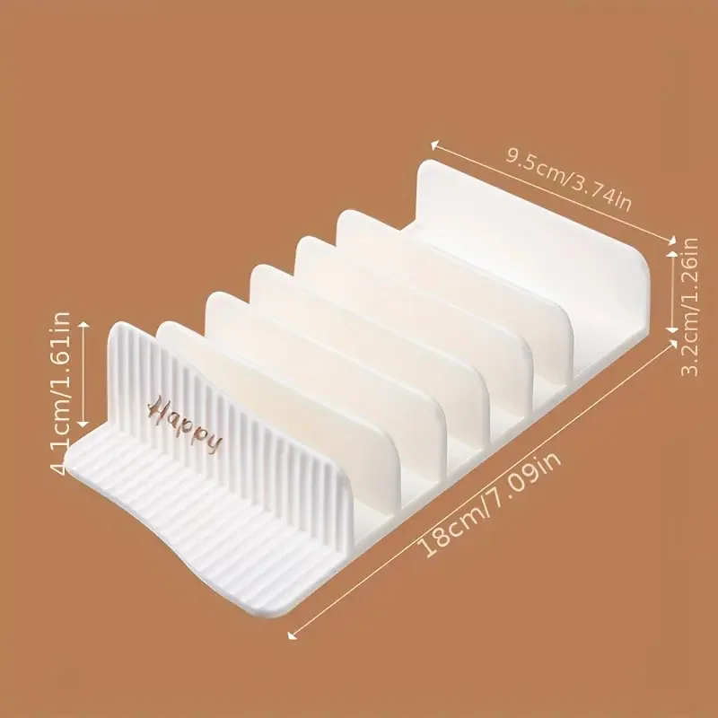 Plastic Makeup Eyeshadow Palette Organizer 6-Section Makeup Organizer Multi-Function Cosmetic Storage Rack with Eye Shadow Tray