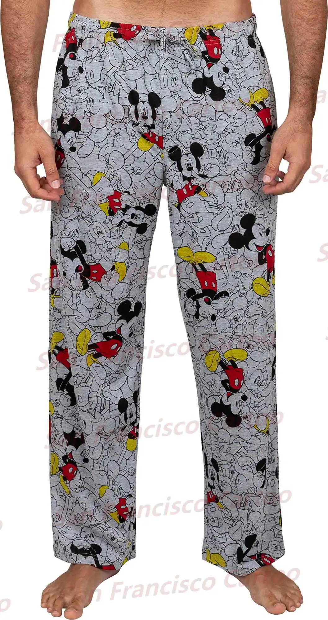 2024 New Summer Classic Mickey Mouse Cartoon 3D Printed Pajamas Casual Pants KID/Adult Comfortable Lightweight Unisex Loungewear