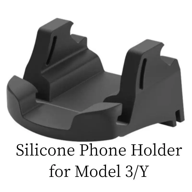 

Car Phone Holder For Model 3/ Y High-quality Silicone Holder Non-slip Wear-resistant 360° Adjustment Shockproof Phone Holder