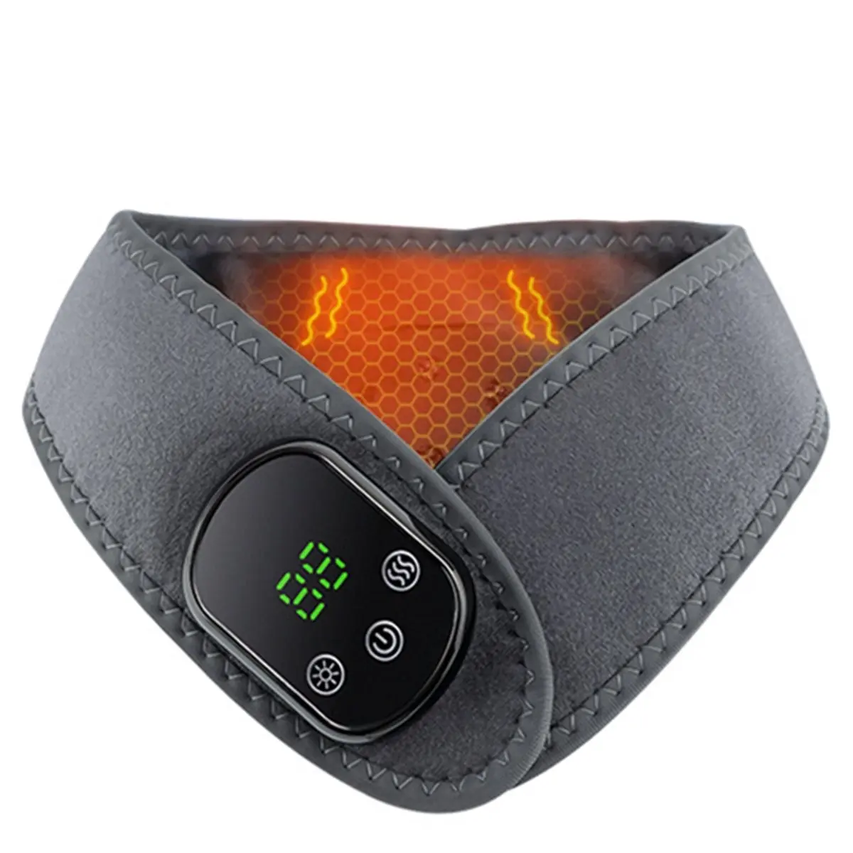 [Vend for]Electric Heated Neck Brace Wrap 5 Levels Temperature Adjust Hot Compress Neck Massager Thermal Warmer Heating Pad