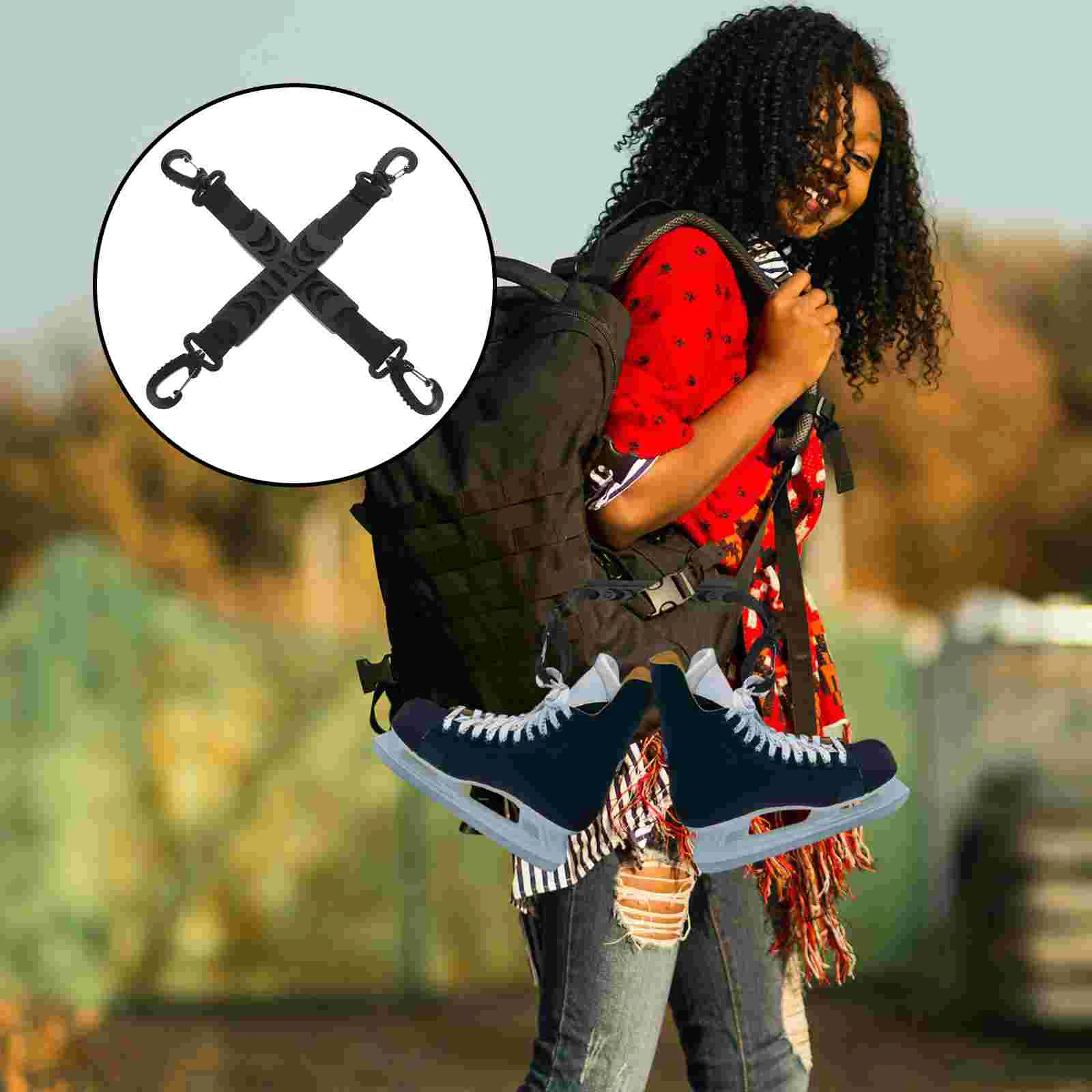 Portable Roller Skate Handle Straps for Carrying Adjustable Ski Boot Carrier Skates Skateboard