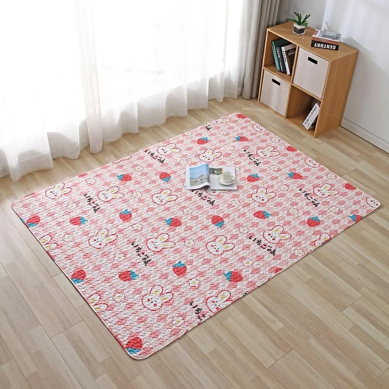 Floor Mats Thick Cotton Cushion Baby's Crawling Carpets Nursery Bedroom Nap Mat Children's Play Rug Living Room Kid's Garden Pad