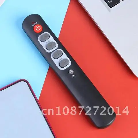 

6-key Pure Learning Remote Control for TV STB DVD DVB VCR HIFI Copy Code Infrared IR Remote Control Big Buttons Controller