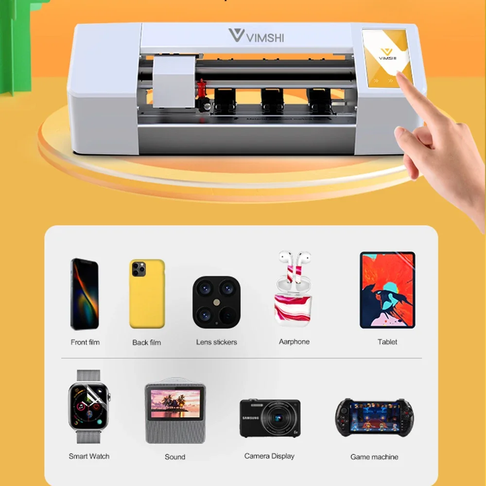 Dongguan Fabriek Groothandel Onbeperkt Screen Protector Mobiele Cover Warp Machine Plotter Sticker Maken Machine