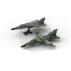 Military US Air Force aircraft F-111 Aardvark building block model MOC fighter small particle building block assembly toy