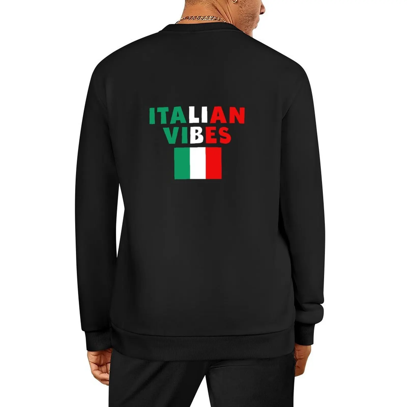 

Italian Vibes With Flag - Cool Italy Culture Pullover men clothes men clothing blouse tracksuit hooded sweatshirt for men