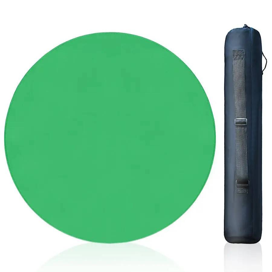 

Round Tabletop Game Playmat,Rubber Table Mat Suitable for Playing Poker,Card,and Roleplaying Games.120cmGreen