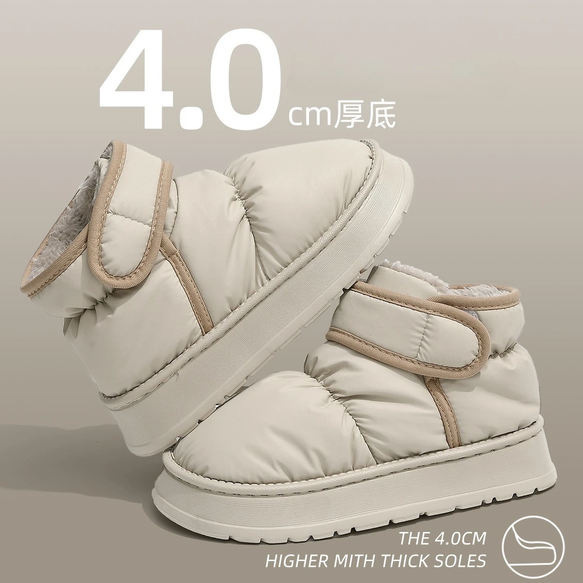 Waterproof Winter Men Slippers Warm Men Indoor Cotton Shoes for Man Non-slips Ladies Soft Slippers Memory Foam Couples Slippers