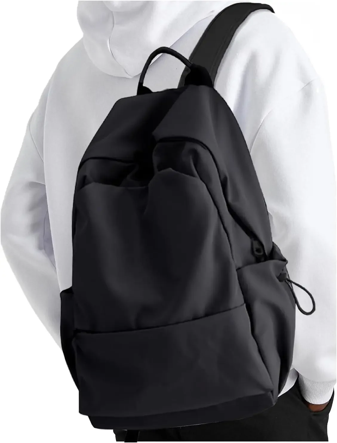 

Backpack for Women and Men, Waterproof Lightweight Travel Daily Rucksack Casual 15.6 inches Computer Bags for College, Black