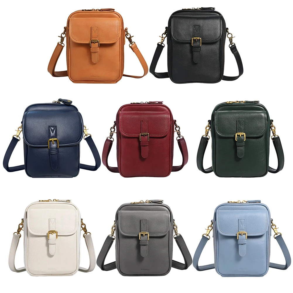 

PU Leather Small Crossbody Cell Phone Bag & Adjustable Removable Strap Trendy Sling Bag Cellphone Bag Wallet Purse for Women Men