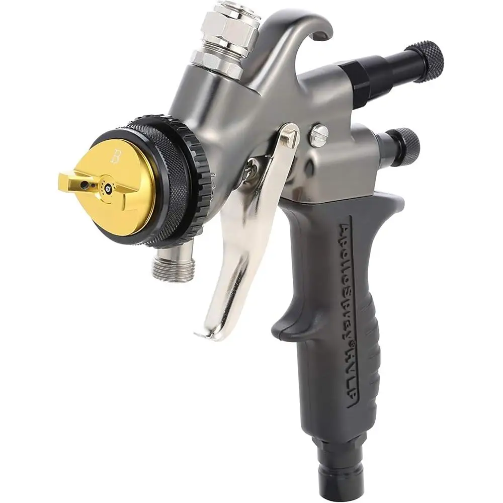 Apollo HVLP Turbine Non-Bleed Spray Gun Stainless Steel 75L High Efficiency Painting Tool Professional Production Equipment