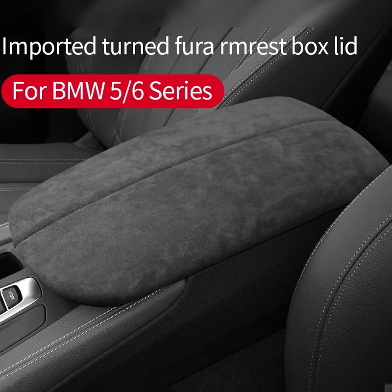 

Alcan tara Suede Car Armrest Box Upper Outer Lid Sheath Cover Shell Panel For BMW 5 Series 2011-2022 6 Series GT 2018-2022