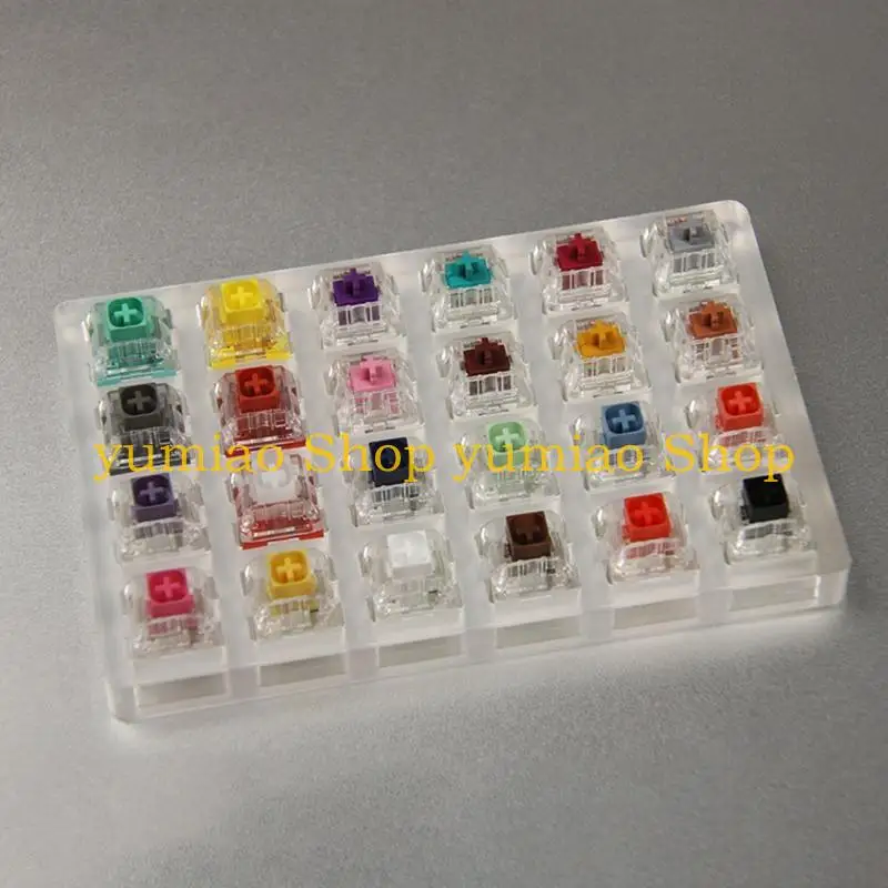 587B Cherry MX Tester per interruttori Coperchio albero Trasparente Keycap Base Tastiere meccaniche Strumento test per a