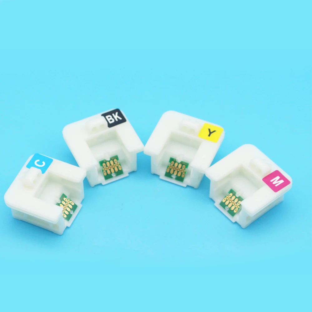 4 Stück T7411-T7414 T741X Chips für Epson SureColor F6000 F6070 F6200 F6270 F7000 F7200 F7270 F9300 F9370 9200 F9330 Tinten-Chips