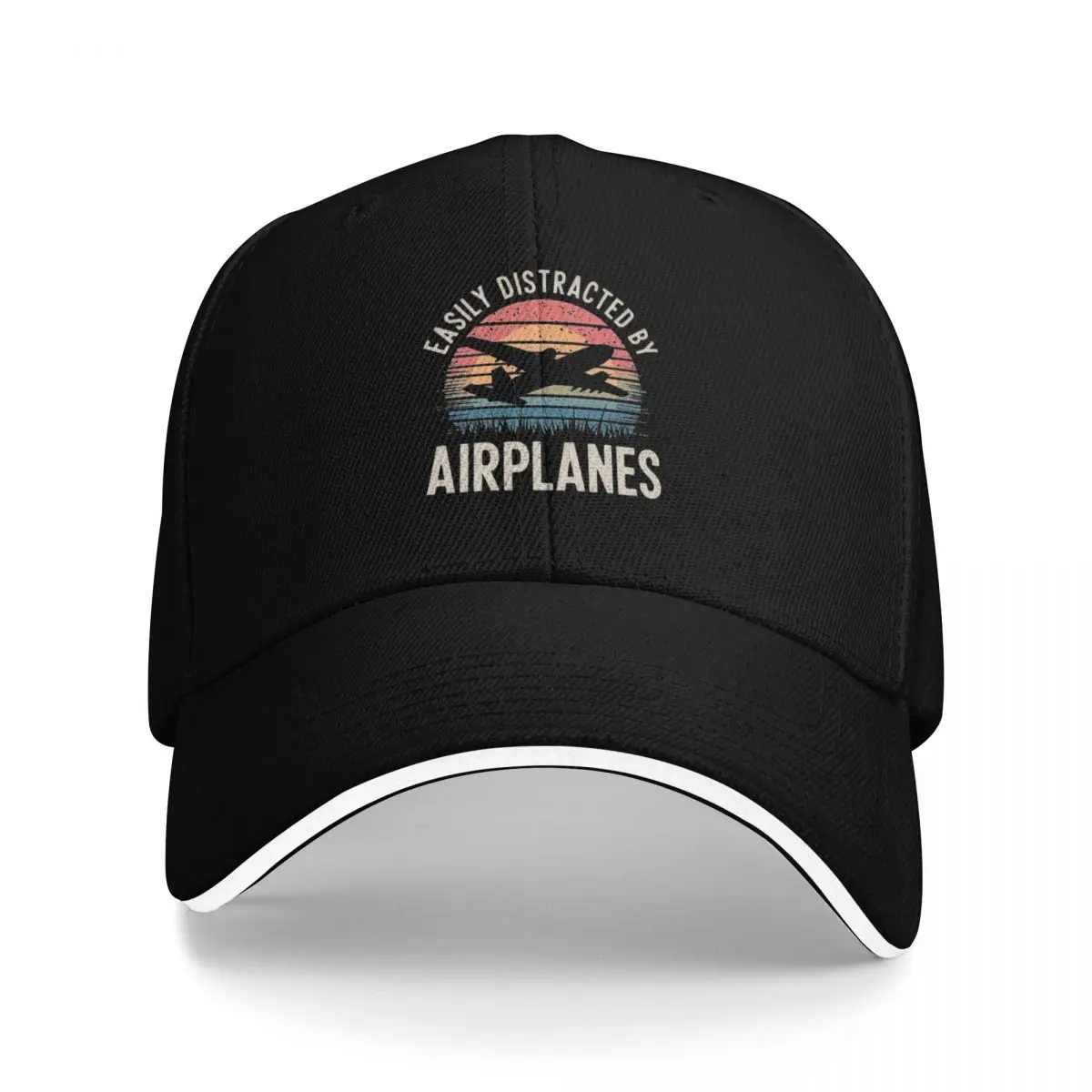 

Easily Distracted by Airplanes – For Aviation Lovers Baseball Cap hiking hat Luxury Brand New Hat Men Women's