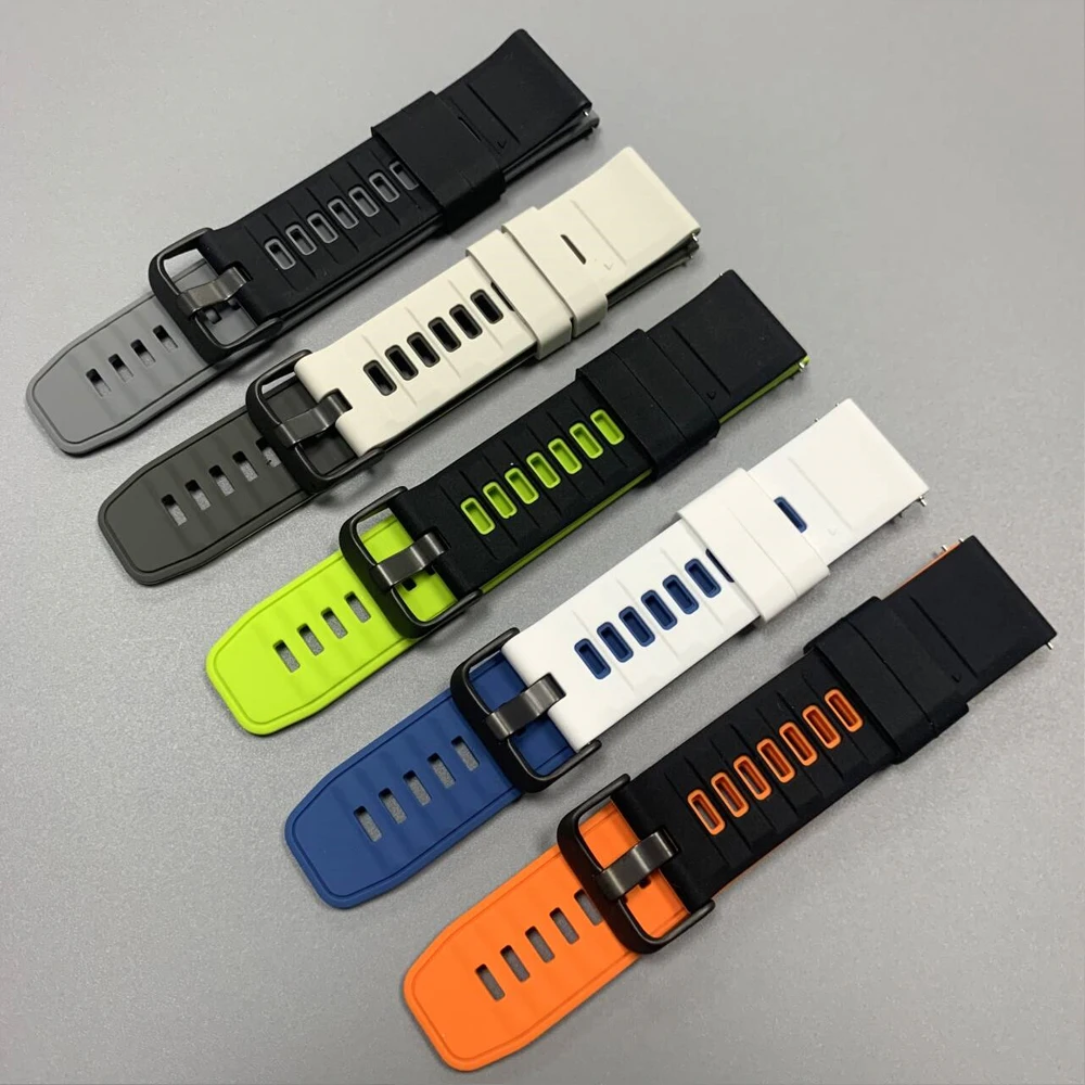 22 مللي متر سيليكون حزام رياضي لساعة Redmi 5 نشط/لايت حزام الساعات ل Garmin Forerunner 570 265 255 استبدال سوار المعصم
