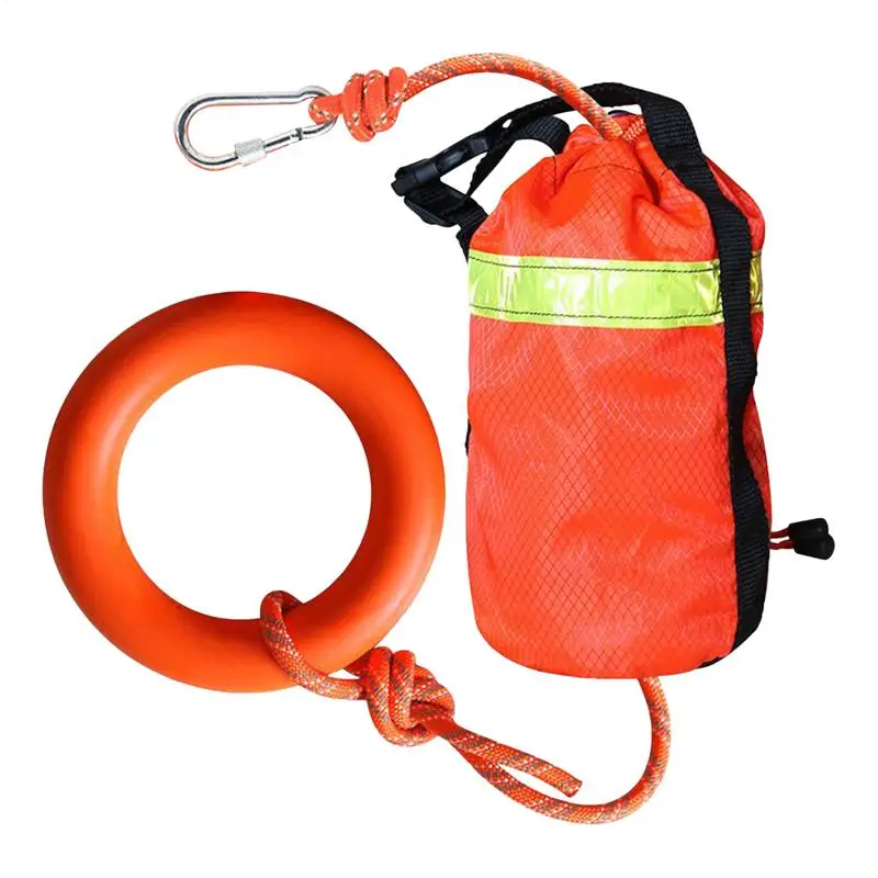 

Throw Rope 16m Water Rescue Throw Bag Throwable Rope Tensile Strength Up 500kg Floating Safety Equipment With Hand Ring Rafting