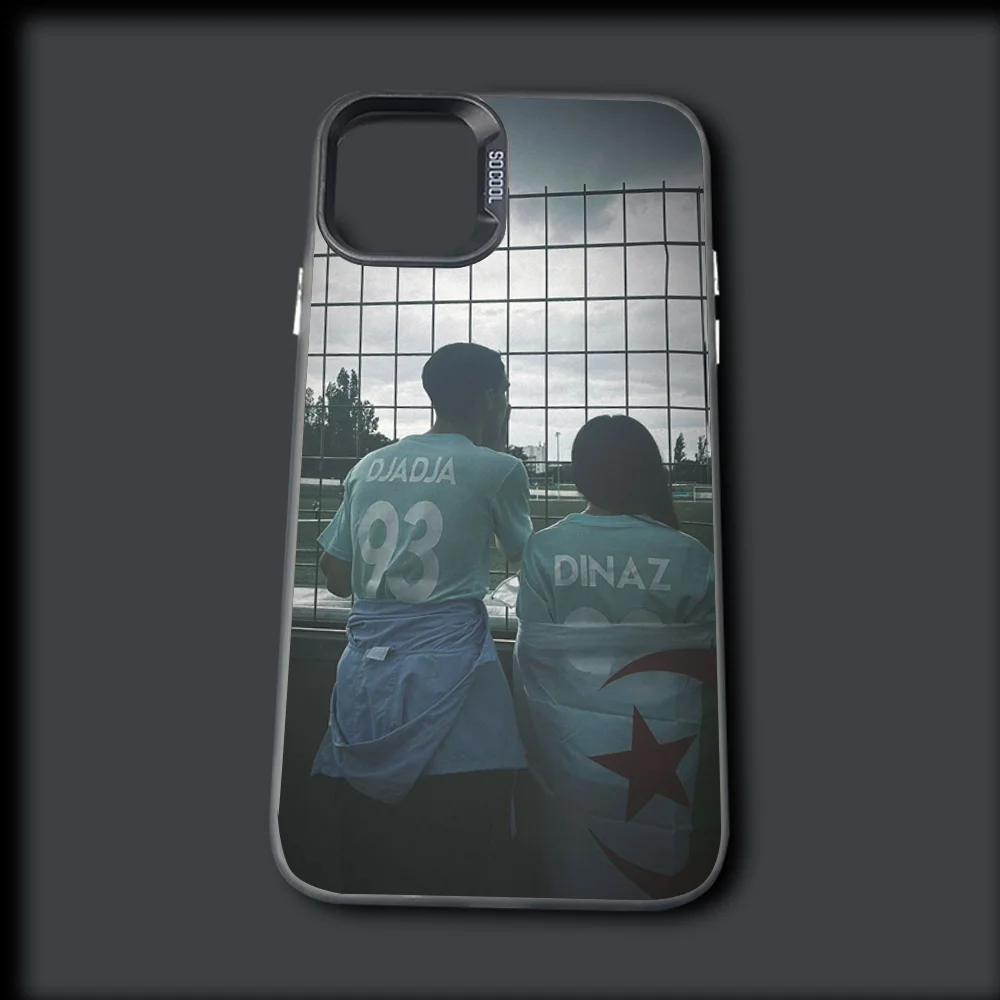 Djadja D-Dinaz Rapper Telefoonhoesje voor iPhone 16,15,14,13,12,11, Mini, Pro, MAX Grijs Drop Matte Schokbestendige Soft Cover