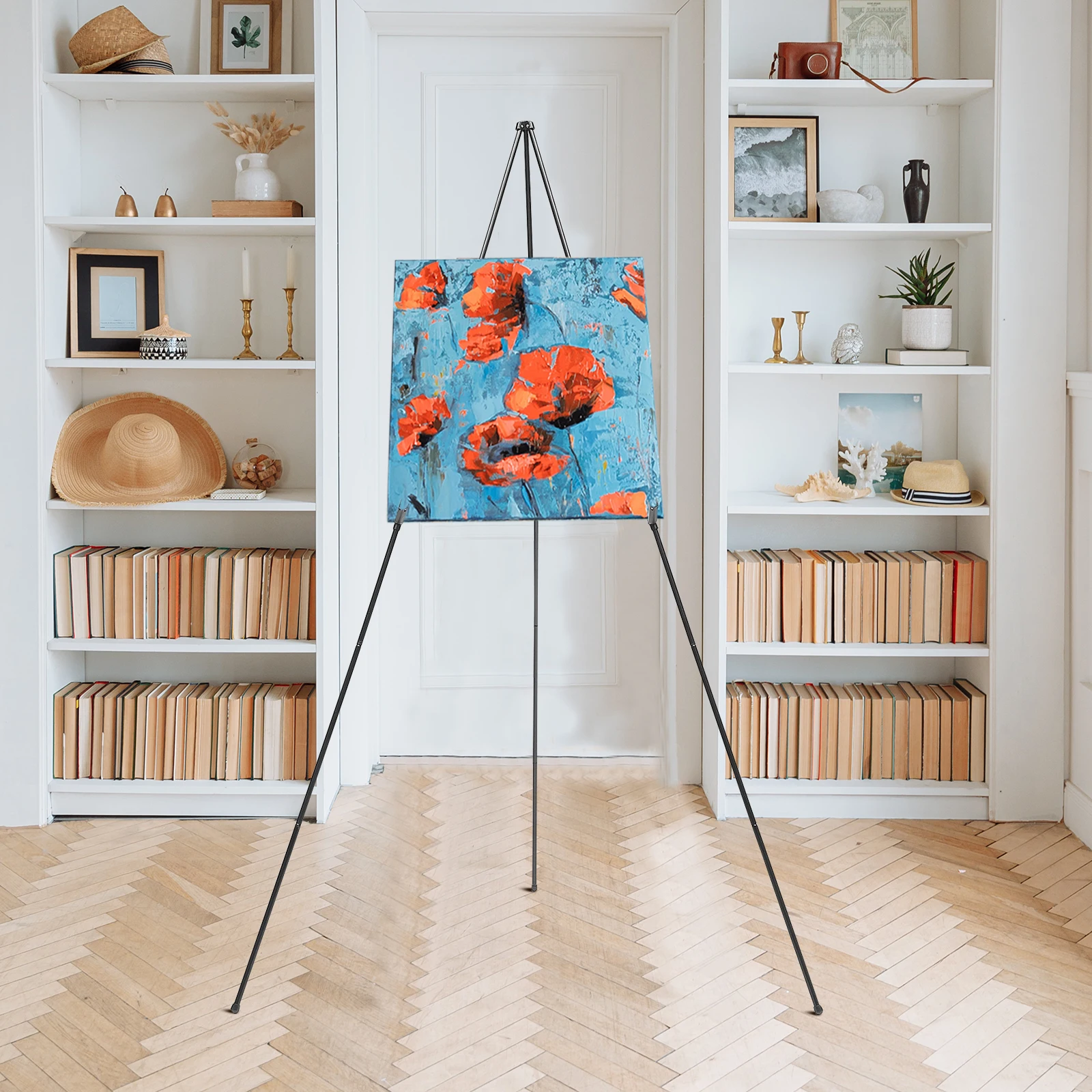 

Telescopic Tripod Easel Adjustable Height Portable Aluminum Alloy Foldable Painting St Drawing Rack Art Supplies Studio Use