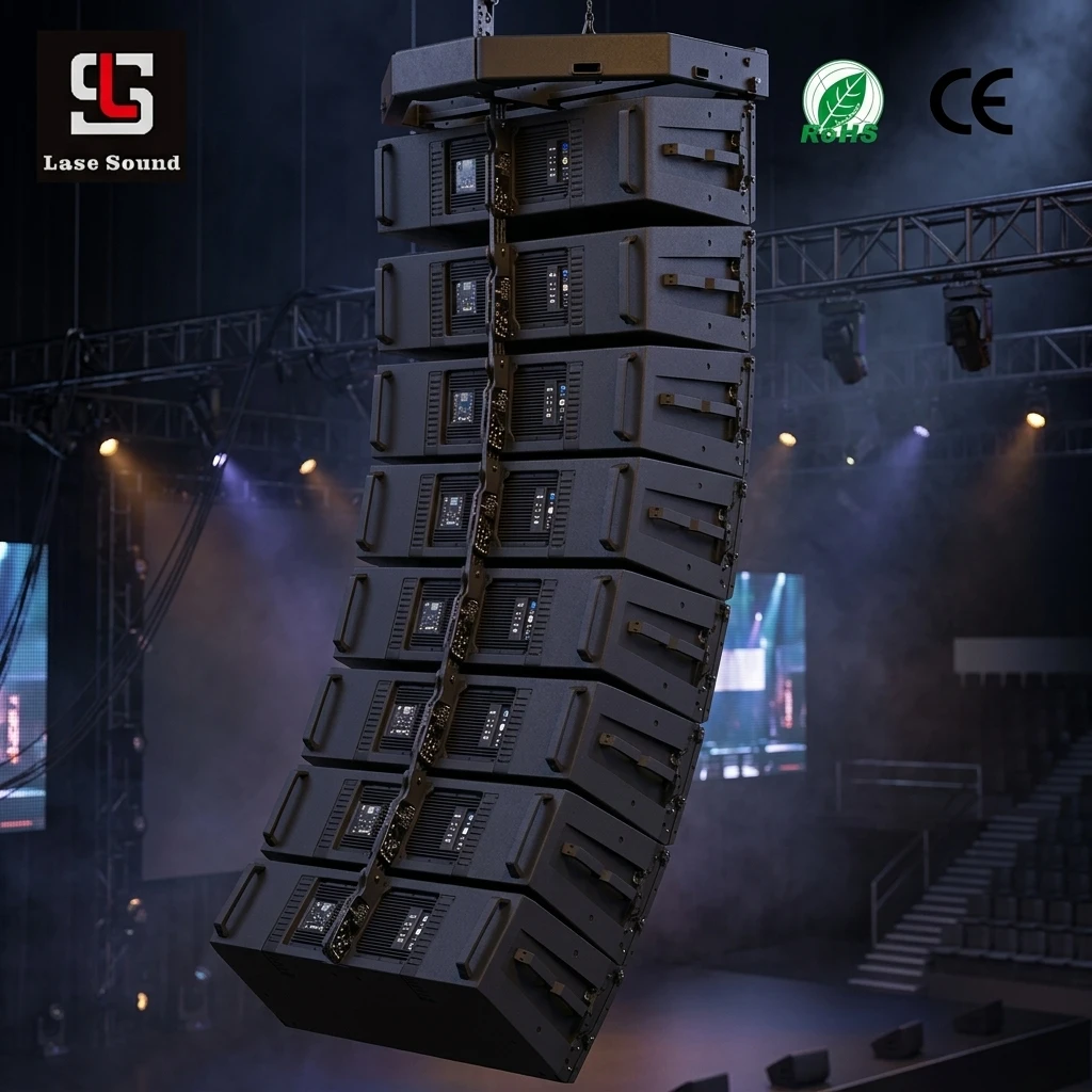 HDLL50  Double 12 Inch Active pa Speaker System   pa System  Professional 12 Inch Line Array  Sonorisation Professionnel Complet