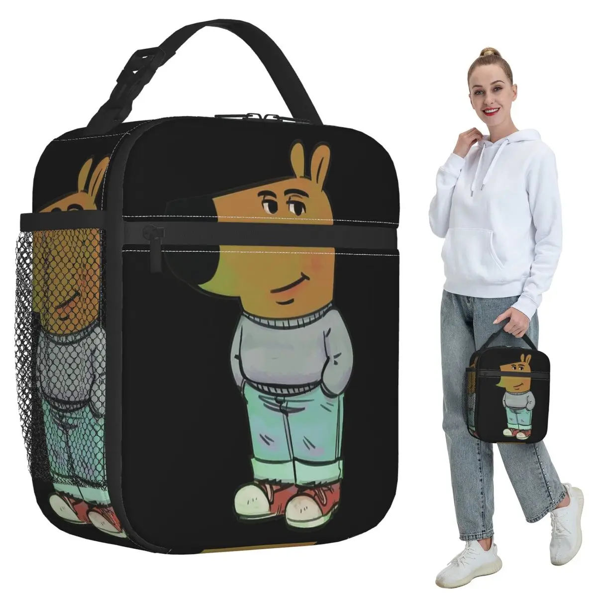 

Chill Guy Insulated Lunch Bag for Kids School Cooler Thermal Food Box Tote Portable Lunch Boxes Container