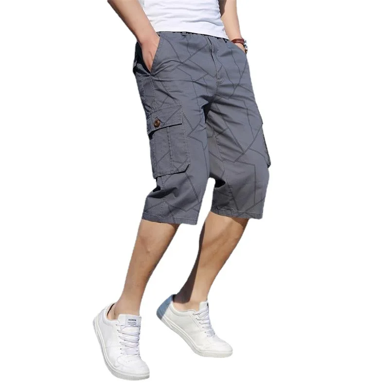 

Xl-6xlmen's Casual Shorts Summer Outdoor Cotton Multi Pockets Cargo Beach Pant New Fashion Loose Plus Size Pants For Men Clothes