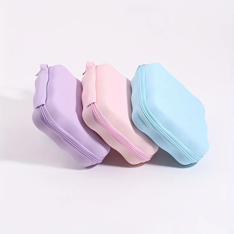 Colorful Multi-Purpose Storage Bag Portable Coin Purse Kids' Outdoor Keychain Bag Waterproof Zipper Pouch Headphone Storage Box