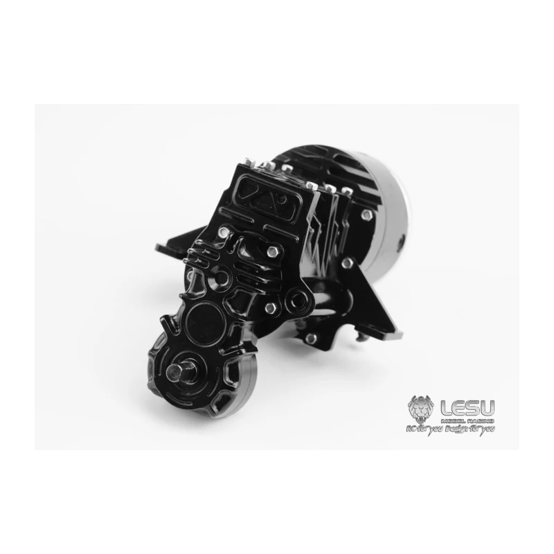 LESU 2Speed High Torque Gear Box Transmission D for 1/14 DIY Tamiyaya RC Tractor Truck Model TH02228-SMT5