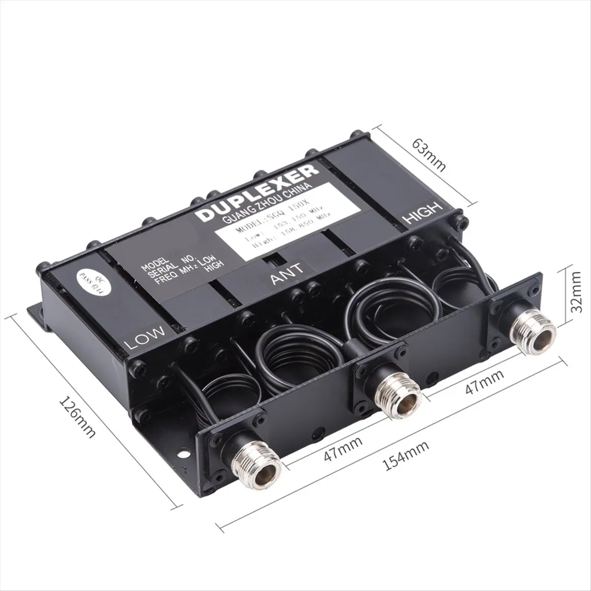 

SWXF SGQ-150X 10W VHF136-174MHz Customizable Frequency Portable Duplexer