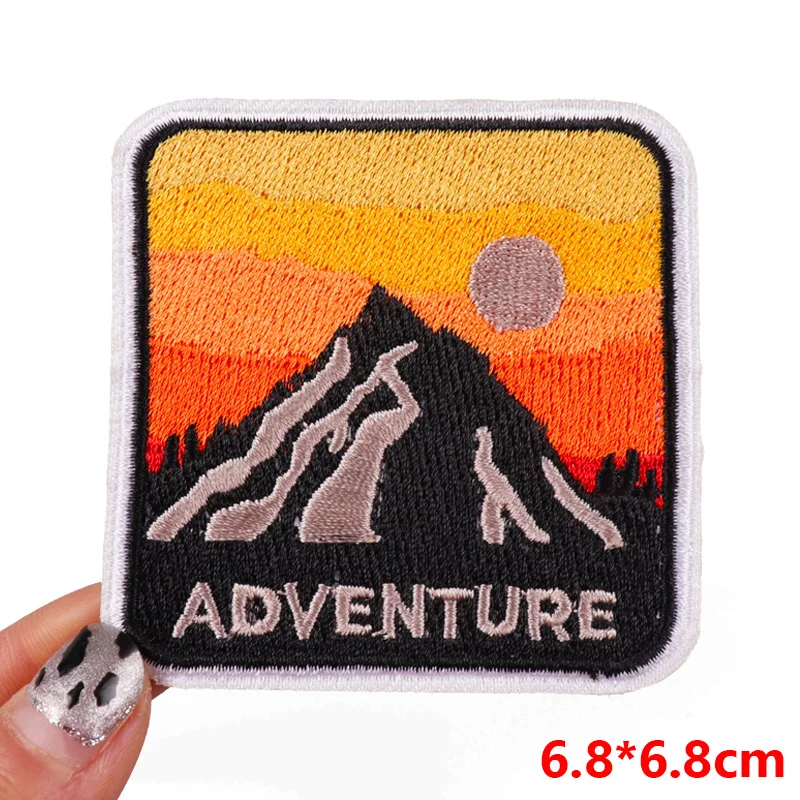 Parches bordados termoadhesivos – Insignias para montaña y aventura