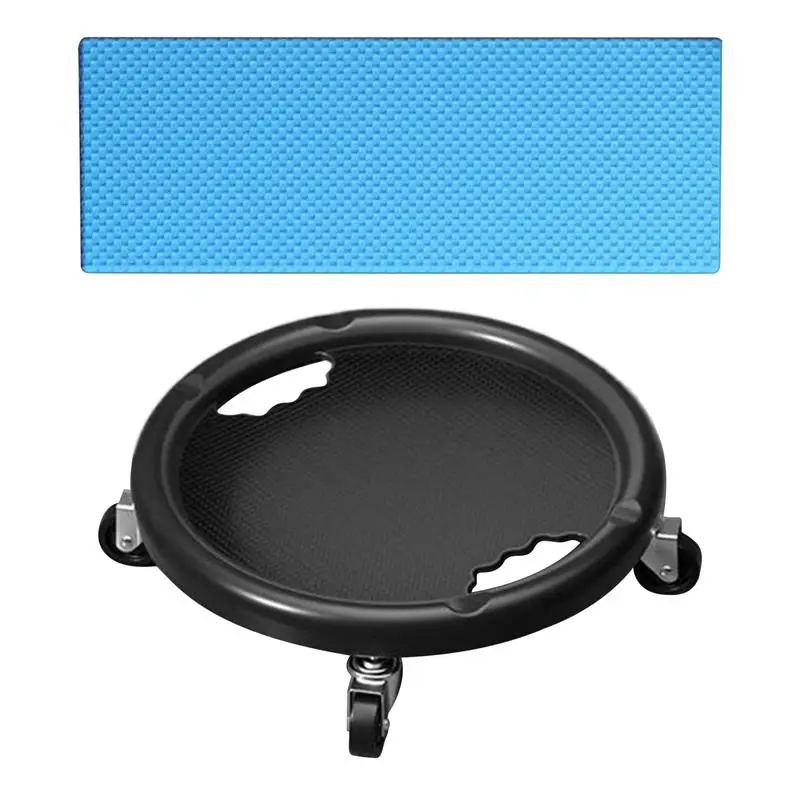 

Caster Ab Roller Abdominal Workout Equipment Board With Knee Mat Exercise Roller Wheel 360 Degree Rotating Core Slider For Home