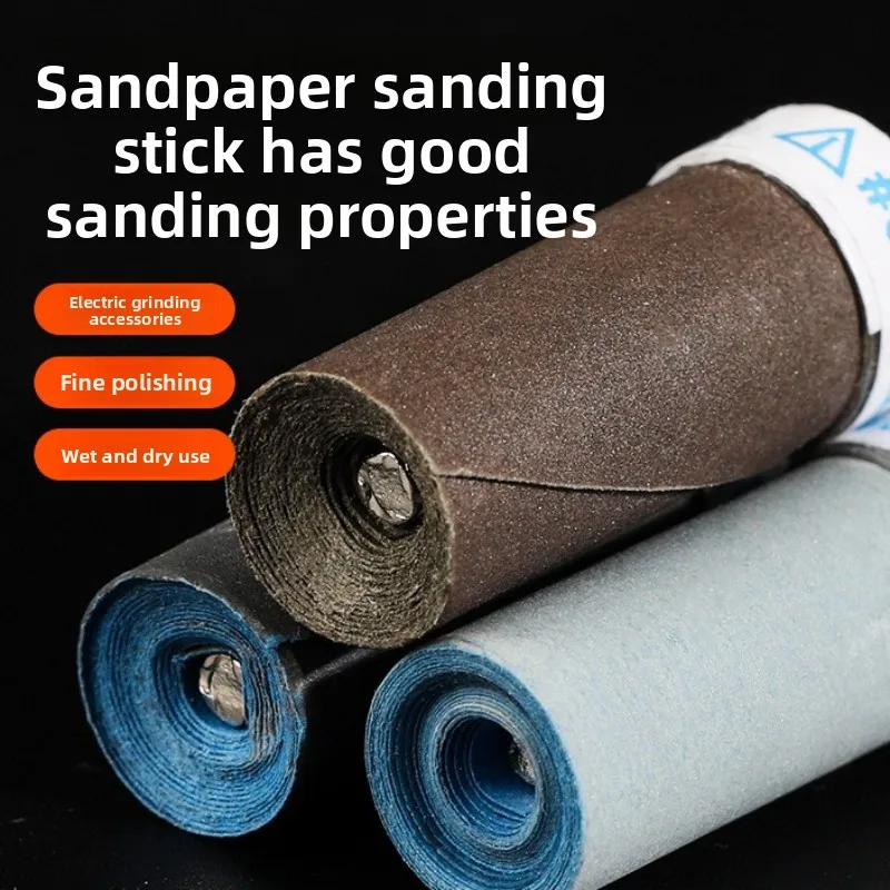 Ultra Fine Sand Stick Sanding Polishing Bits Wheel For  Electric Grinder DIY Metal Wood Jade Jewelry Polishing Supplies
