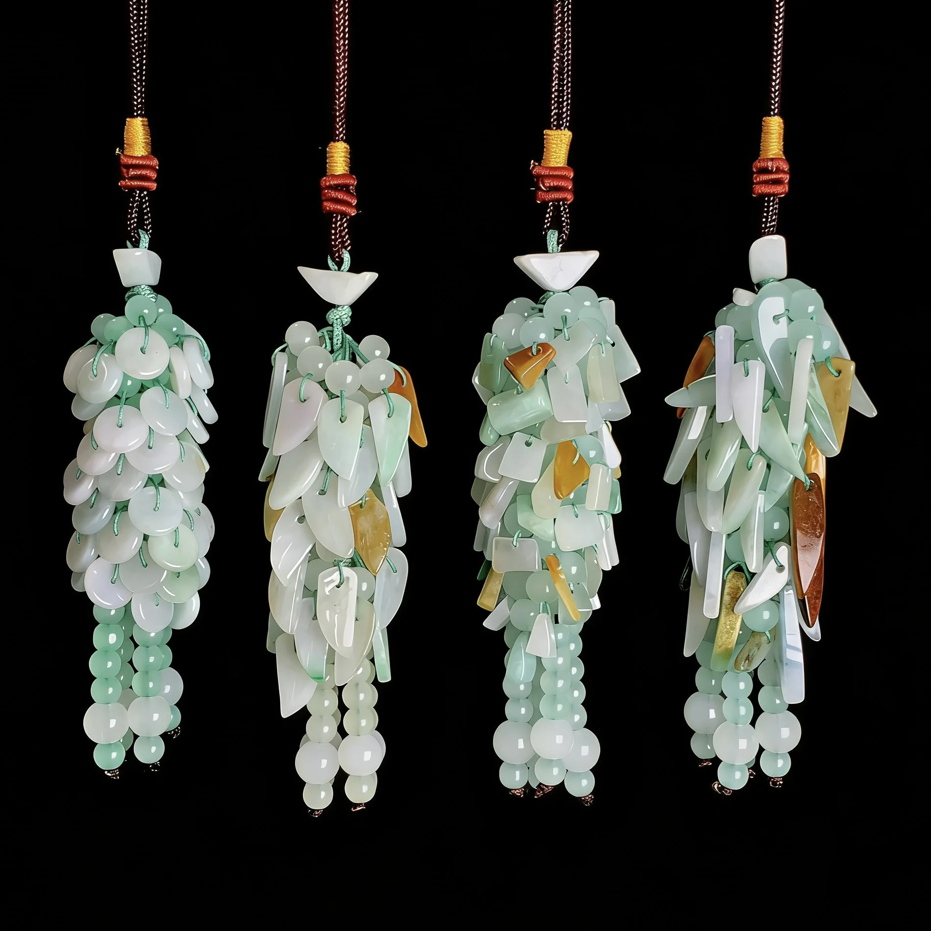 Natural A-grade Jade Automotive Interior Chilli Pendant Accessories Jade Wholesalers Jade Car Hanging Crafts Jade Artifacts