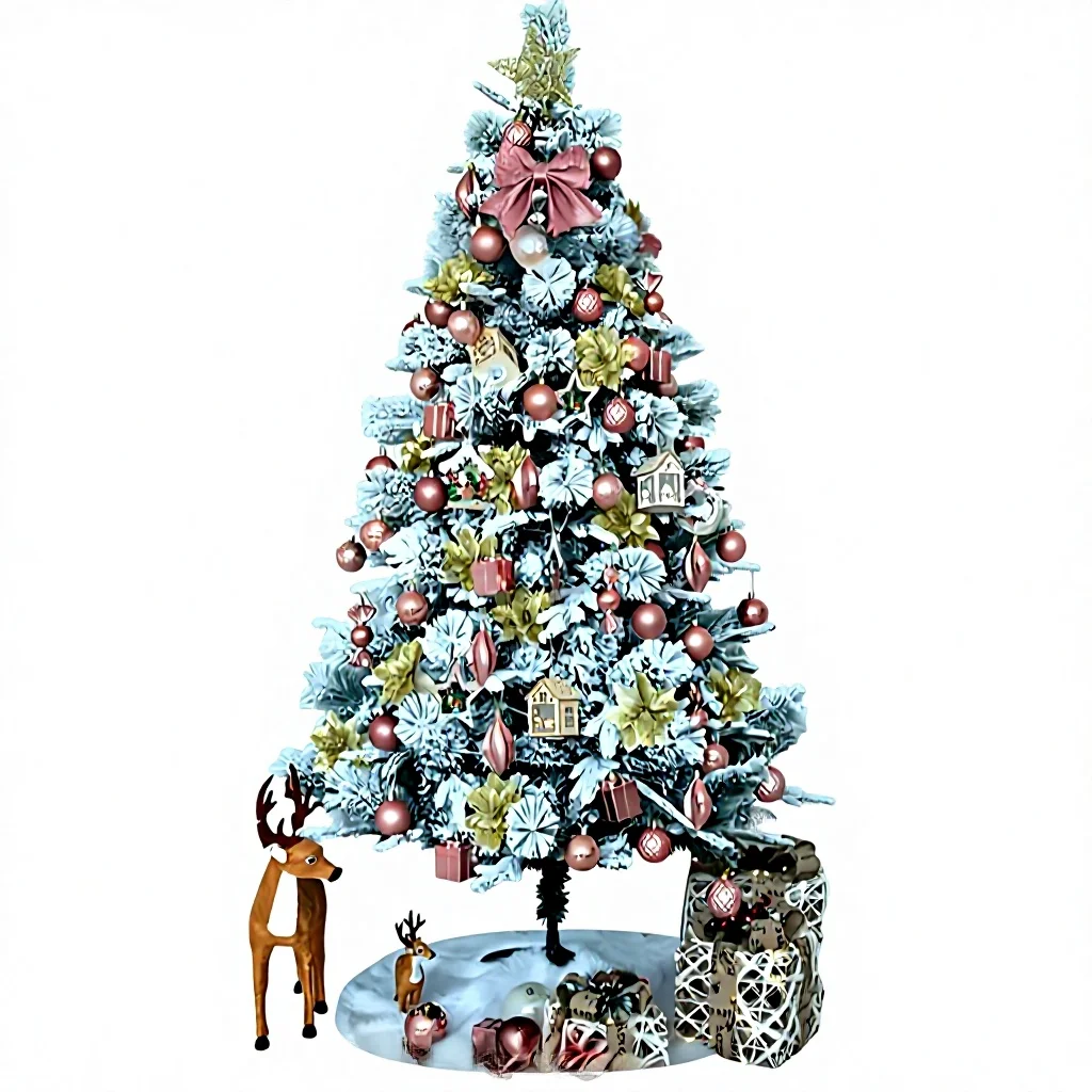 White Christmas Tree PE Mixed Snow Snow Artificial Ornaments Home Hotel Christmas Ornaments