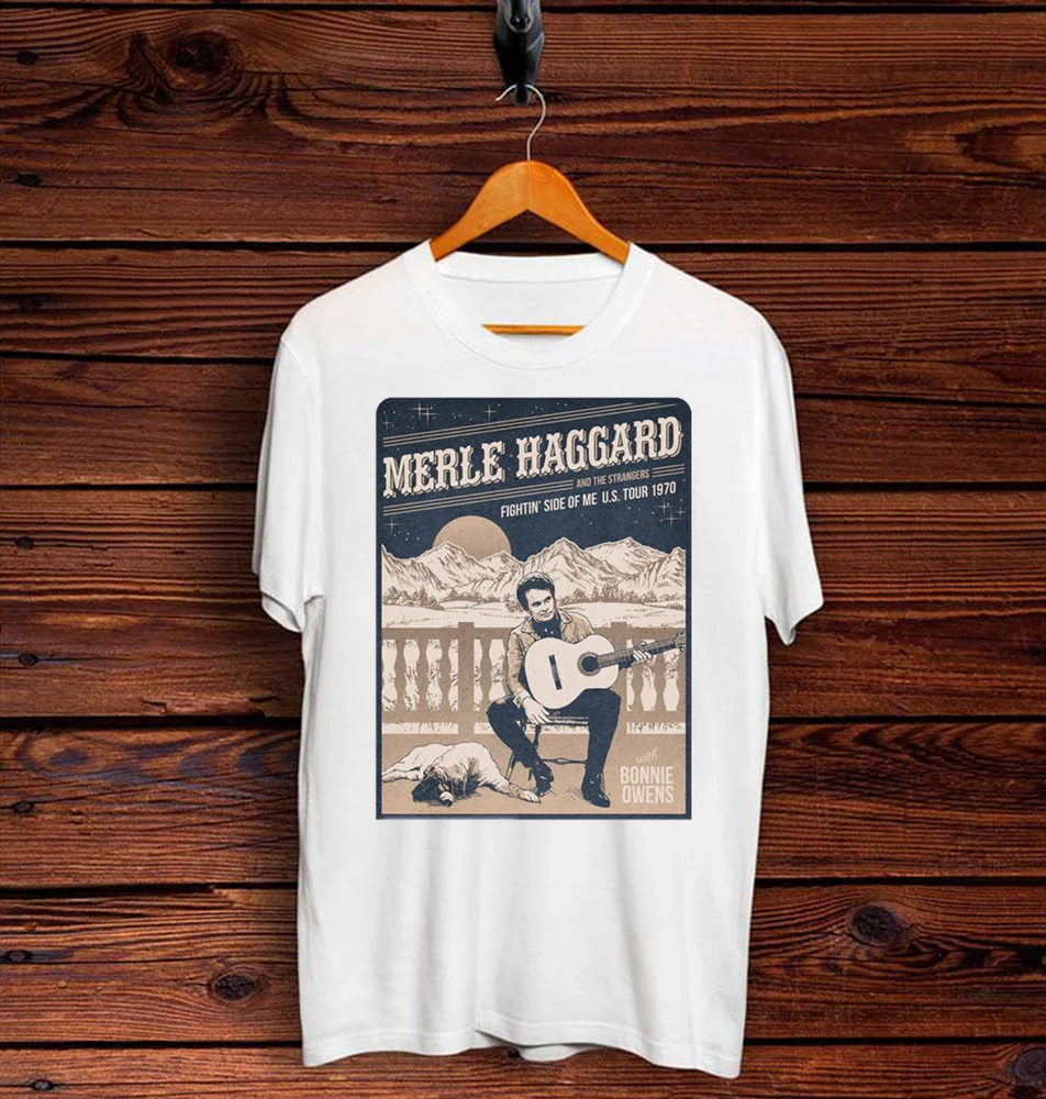 

Merle Haggard 1970 Concert T Shirt 1987 Size S-5XL