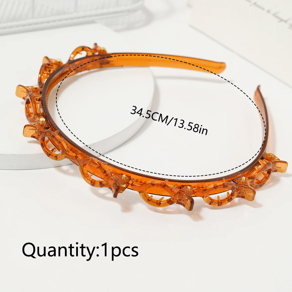 Multi-layer Hollowed-out Braided Hair Hoop Double-layer Bangs Hairband Headband Network Celebrity Headdress