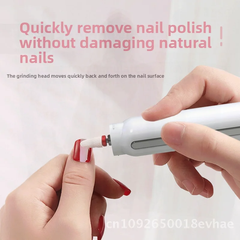

Portable USB Rechargeable Electric Nail Polisher Trimmer Black White Red - Compact Nail Art Drill Machine for Home Use