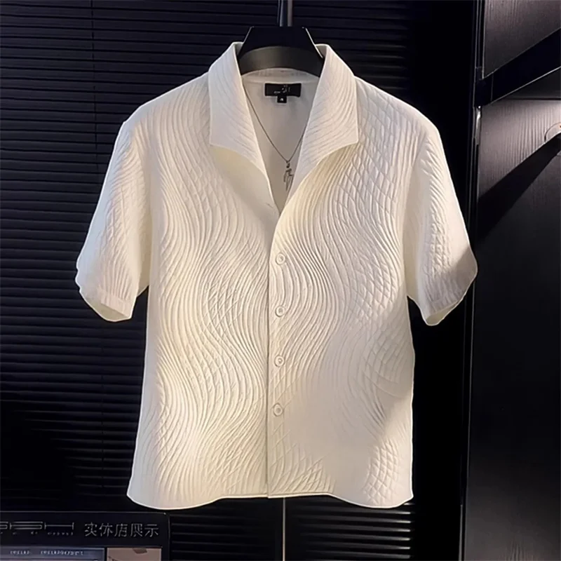 

Women's Shirt Spring and Summer High Sense Short Sleeve Joker Loose Temperament Design Sense Shirt Handsome Trend Casual Shirt