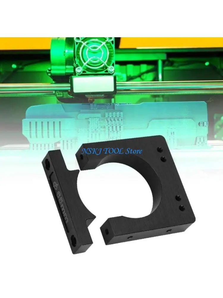 

L8RC Spindle Motor Holder Motor Bracket 52/65/80mm Aluminum Shaft Spindle Motor Mount for CNC Router Engraver