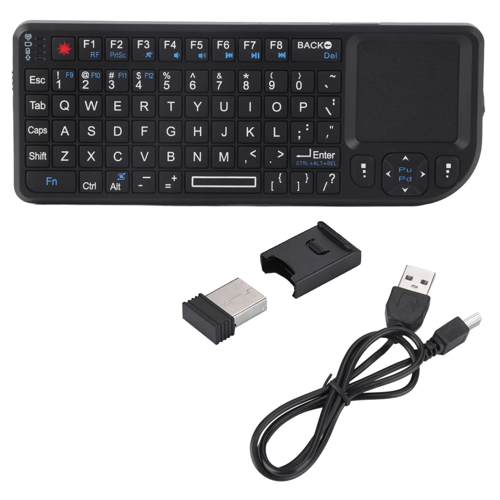 2.4GHz Wireless Touchpad/Rechargeable Ultra Mini Thin USB Backlit Keyboard  For Android For Linux For Windows 2000 For Windows 7