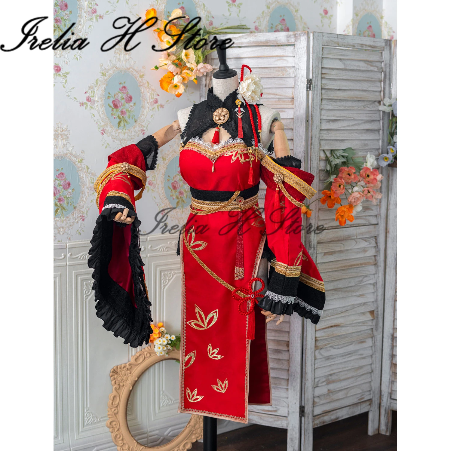 

Irelia H Store Amagi from Azur Lane Amagi Cosplay Costume Women Lunar dress women Can Custom size made